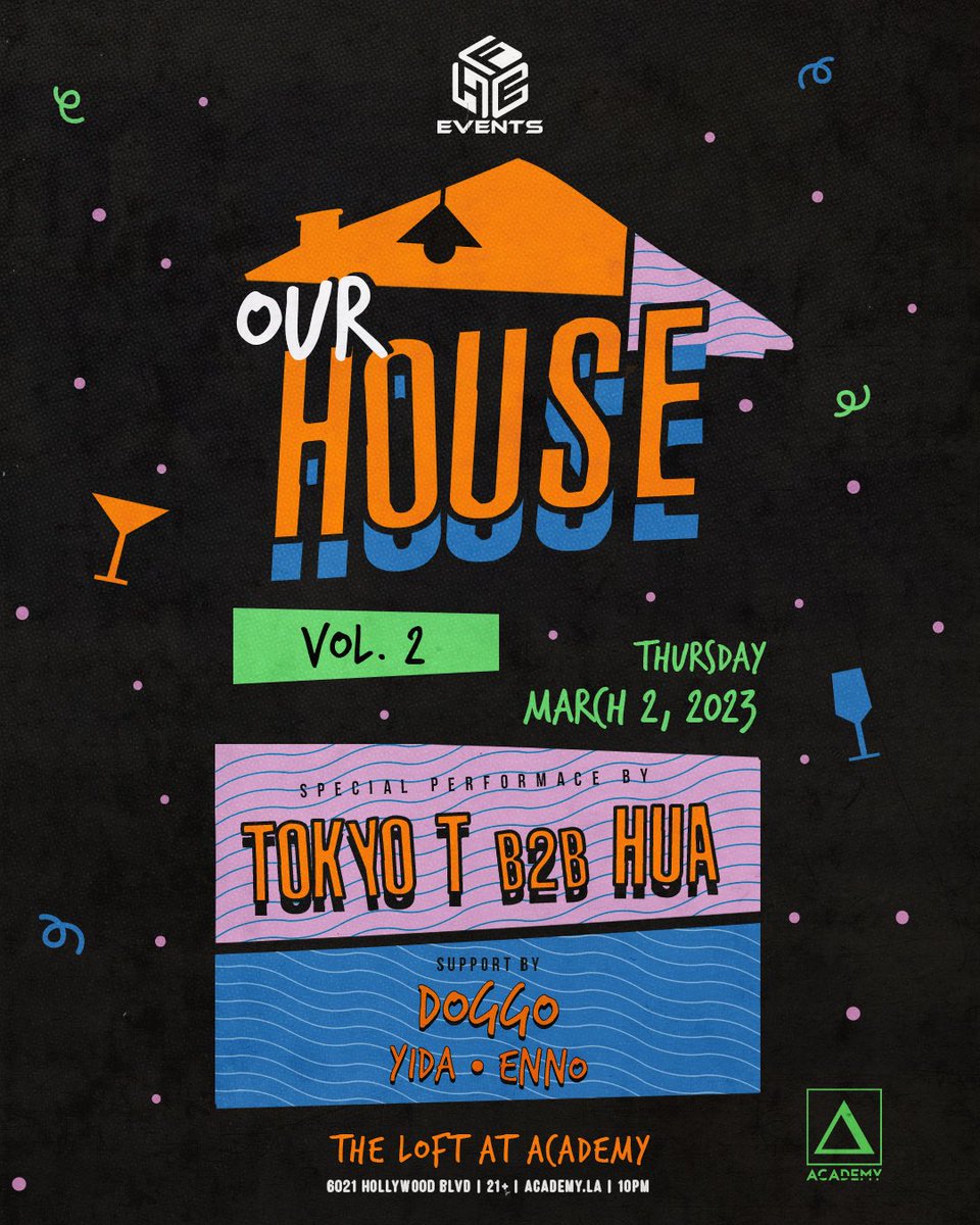 πππππ π (@tokyotmusic) on Twitter photo LA, Iβm playing βOur Houseβ with my brotha <a href="/YouboyHua/">huasounds</a> for <a href="/HighFunEDM/">HFE Events</a> on Thursday, 3/2, we also got the homies: <a href="/DoggoSound/">π¦ DOGGO π¦</a>, Yida, and <a href="/WeareEnno/">ENNO</a>, Come thruπβ°π©
RSVP β academy.la/ourhouse LA, Iβm playing βOur Houseβ with my brotha <a href="/YouboyHua/">huasounds</a> for <a href="/HighFunEDM/">HFE Events</a> on Thursday, 3/2, we also got the homies: <a href="/DoggoSound/">π¦ DOGGO π¦</a>, Yida, and <a href="/WeareEnno/">ENNO</a>, Come thruπβ°π©
RSVP β academy.la/ourhouse