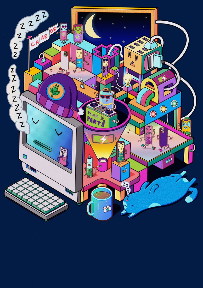 Close up of the sustainability poster I illustrated for <a href="/EYEYAHMAG/">EYEYAH!</a> that will be used across schools in Singapore. Such a fun project with an important message!