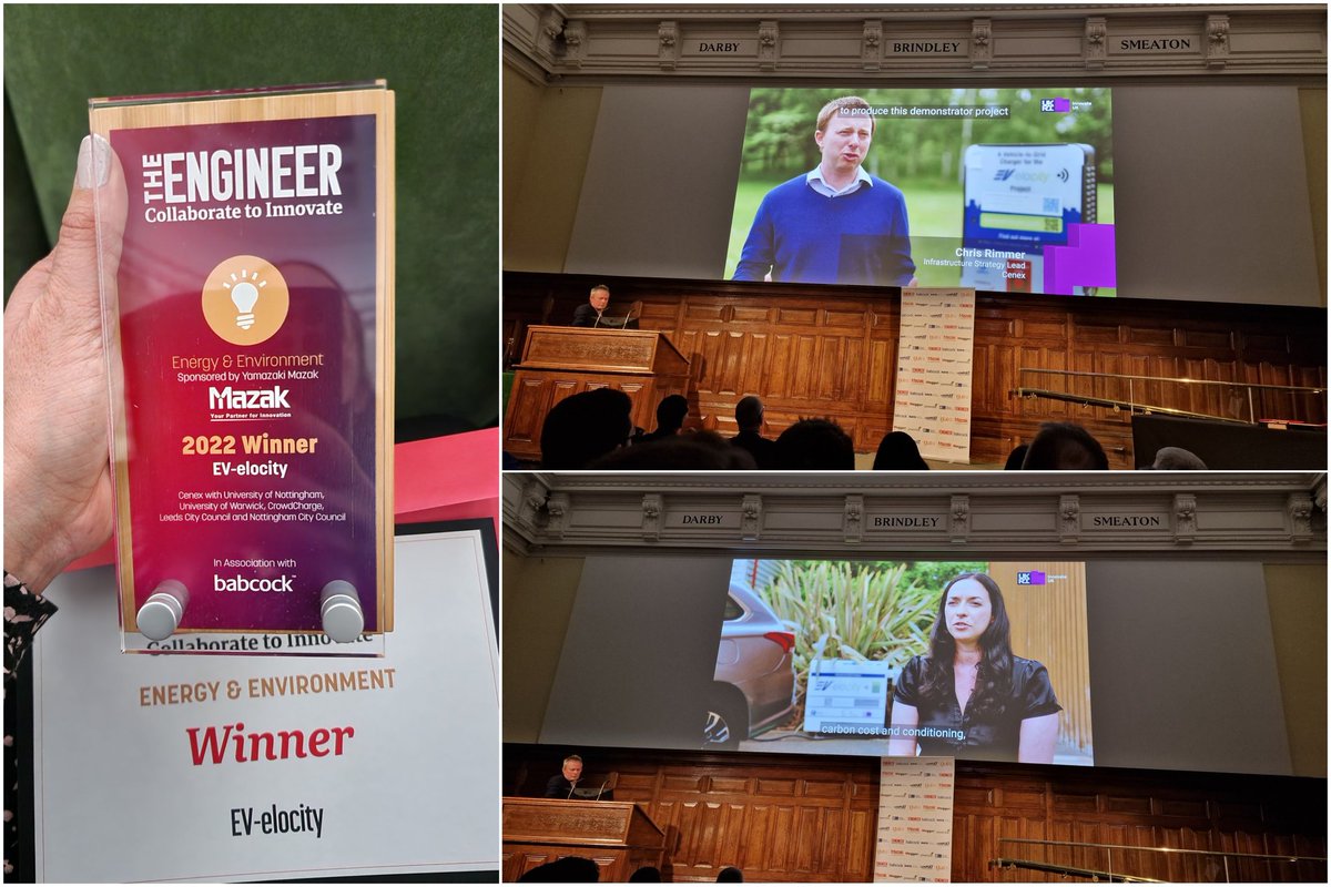 And we <a href="/EV_elocity/">EV-elocity</a> are the winners of the #C2I2022 #Energy &amp; #Environment category!

<a href="/Cenex_V2G/">Cenex V2G Projects</a> <a href="/CrowdCharge/">CrowdCharge</a> <a href="/UniofNottingham/">Uni of Nottingham #WeAreUoN</a> <a href="/uniofwarwick/">University of Warwick</a> <a href="/MyNottingham/">🏹 My Nottingham</a> <a href="/leedscitycounc1/">leedscitycouncil</a>