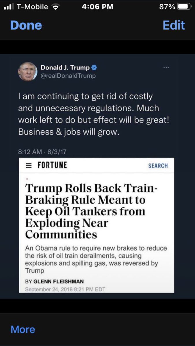 felicidad2811's tweet photo. @mrs_friendly @VSStangl @FBI @TheJusticeDept @DonaldJTrumpJr He’s trying to cover up his bs overturn safety regulations! https://t.co/eXtgYXbN98