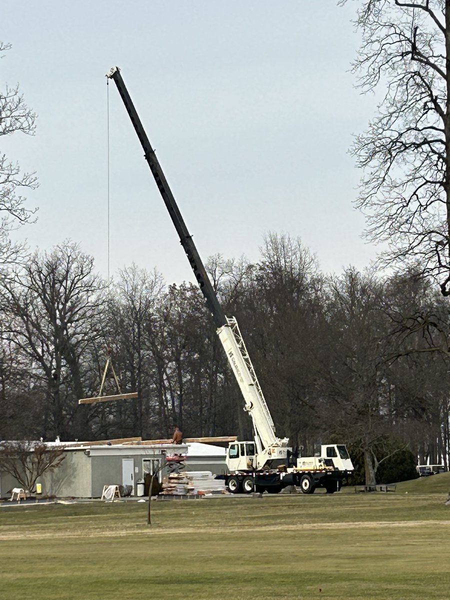 ArrowheadGolfC2's tweet photo. One of our winter projects here @ArrowheadGolfC2 was to construct a pergola over our patio. Big thanks to @BCI1952 for completing the project. We are excited to start the season. Course update we will be open on Sunday the 26th with carts. Driving range will also be open. https://t.co/sJnpLLL1j4