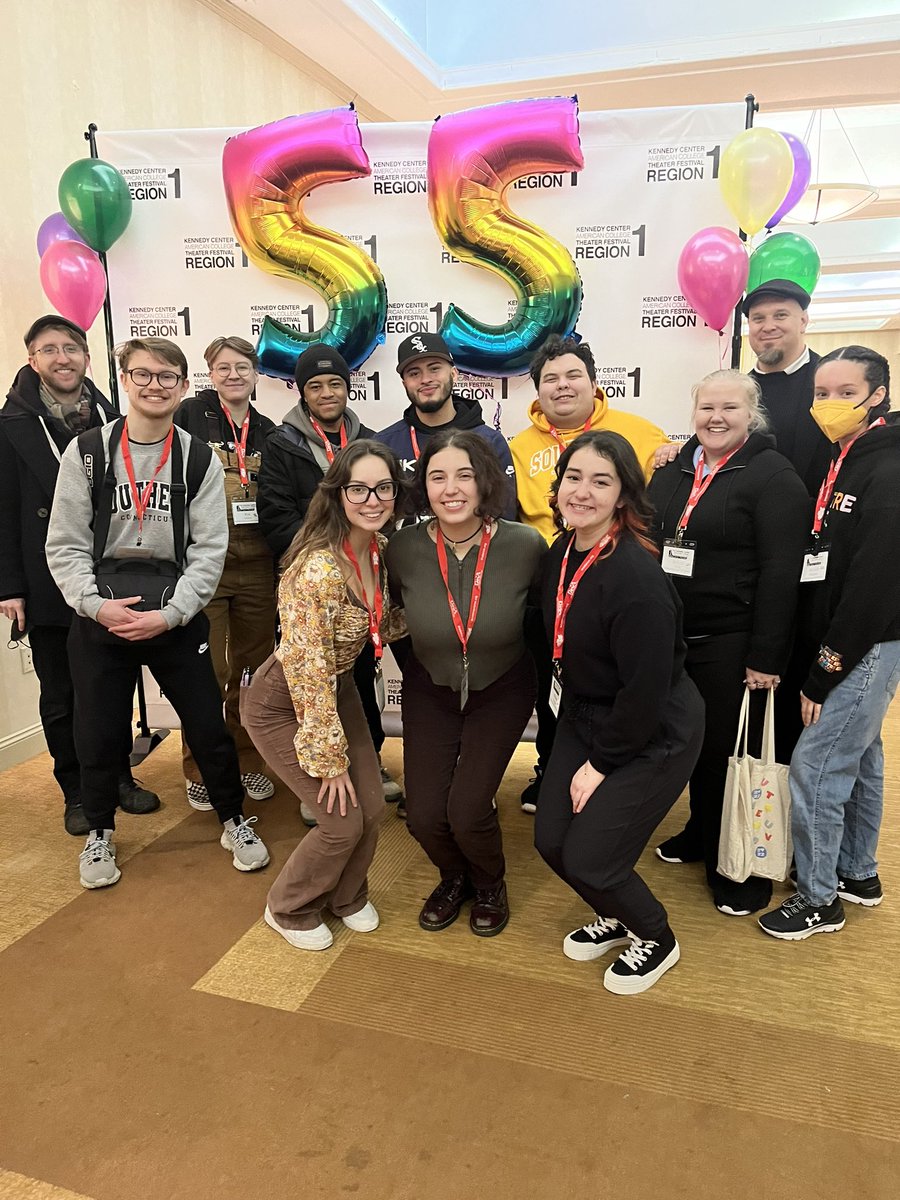 CrescentPlayers's tweet photo. A couple weeks ago, some members of the Department of Theatre got to travel up to Cape Cod for KCACTF.  We were able to bring up our production of Civil and allow more people to see this amazing production twice.  Everyone had a wonderful time! https://t.co/pWBMbRbnXy