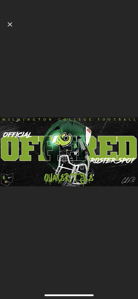goff_z15's tweet photo. After a Great Conversation with @CoachFilli, I’m Blessed to Receive an Offer from Wilmington College!! @CoHosch @Nawf_Recruits @PassFootball5 @C_2DA_J @Norcross_FB https://t.co/sQcB5w3Mx3
