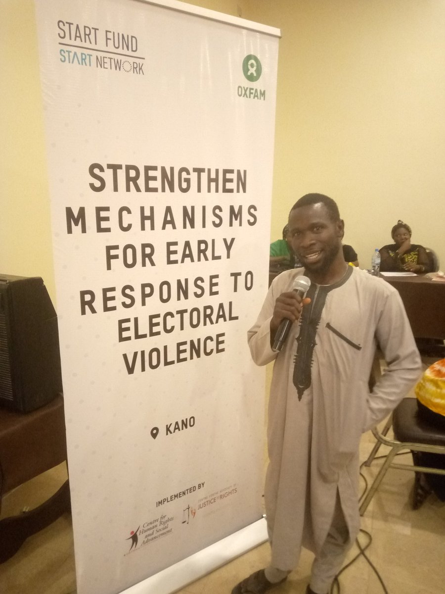 Strategic Engagement Workshop "Strengthening Mechanisms for Early Response to Electoral Violence" in Kano and Plateau States. 

Organized by:
Oxfam Start Fund Safeguarding Focals, Kano State.

#Oxfam 
#engagement 
#equalaccess
#INEC