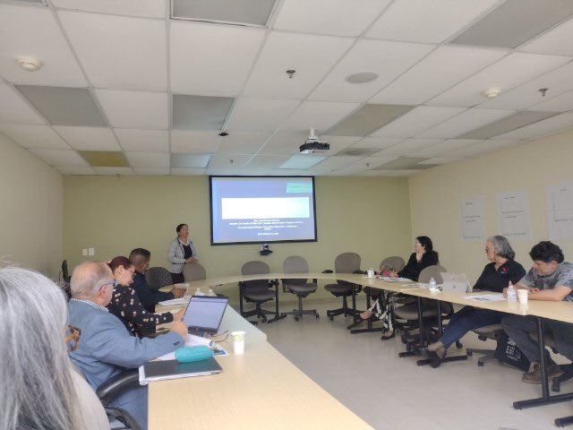 adamonzon's tweet photo. Gracias a Keyla Colón por dirigir la reunión del componente educativo del @climaticopr, Idamis Rodríguez, estudiante voluntaria, Nino Correa, Comisionado del @NMEADpr , Gisela Rosario, Melitza Crespo Medina, @interpuertorico , Dr. Carlos Padín, @UAGMoficial , Dr. Brad Weiner, @UPR_Oficial . ¡Agradecida de su colaboración con el Plan de Mitigación, Adaptación y Resiliencia para el #cambioclimático de #PuertoRico!