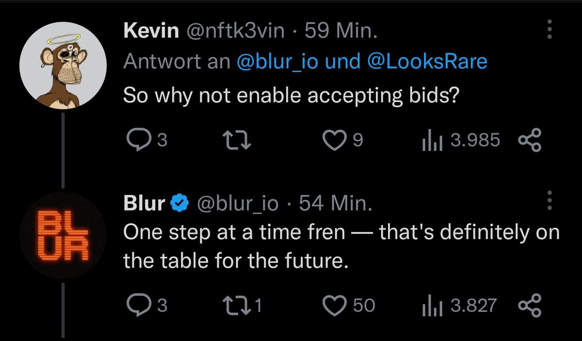 Starting today, <a href="/blur_io/">Blur</a> will no longer show third party flags in the UI by default.

Flags can still be enabled in the View Settings on the collection page (see screenshot)

Soon they will make flagged NFTs available for offer.

Be careful Frens!