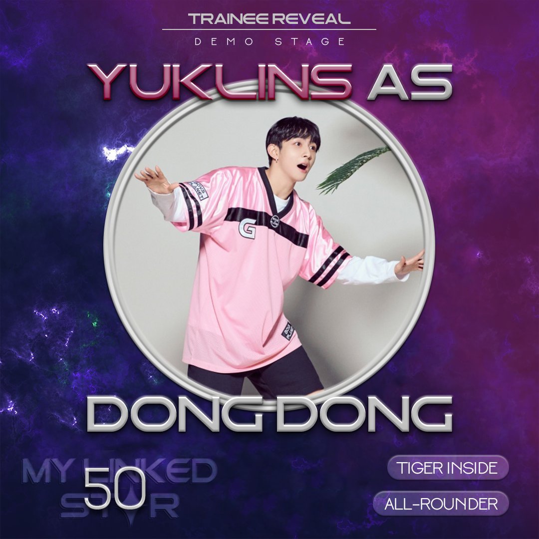 NEW SIGNAL CONNECTED!
MY LINKED STAR ✦

LS50 Yuklins (@latteboreal) as Dong Dong!

Yuklins estará performando #TIGERINSIDE junto com Angelo, Lili e Kiky.