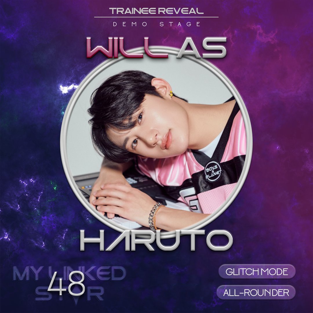 MYLINKEDSTAR's tweet image. NEW SIGNAL CONNECTED!
MY LINKED STAR ✦

LS48 Will (@WillTzt) as Haruto!

Will estará performando #GLITCHMODE junto com Toji e Usami.