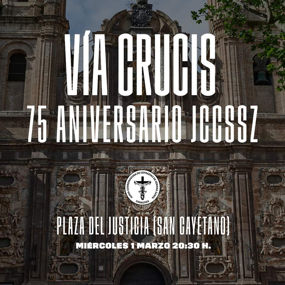 Hola a todos!
El próximo miércoles comenzarán los actos conmemorativos del 75 aniversario de Junta Coordinadora. Realizaremos un Vía Crucis en la plaza de San Cayetano y habrá presencia de todas las cofradías. 
Os esperamos!!