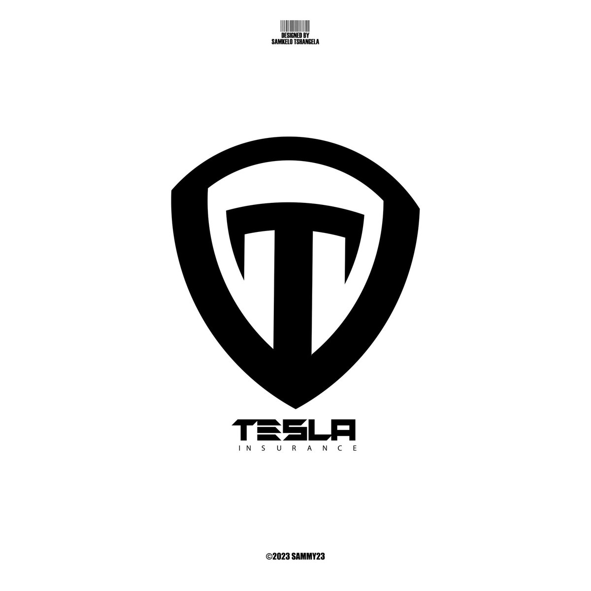 Sammy23official's tweet photo. If Tesla had an insurance company for their cars concept logo, @elonmusk this might be an multi-million idea https://t.co/zKgcucPXAO