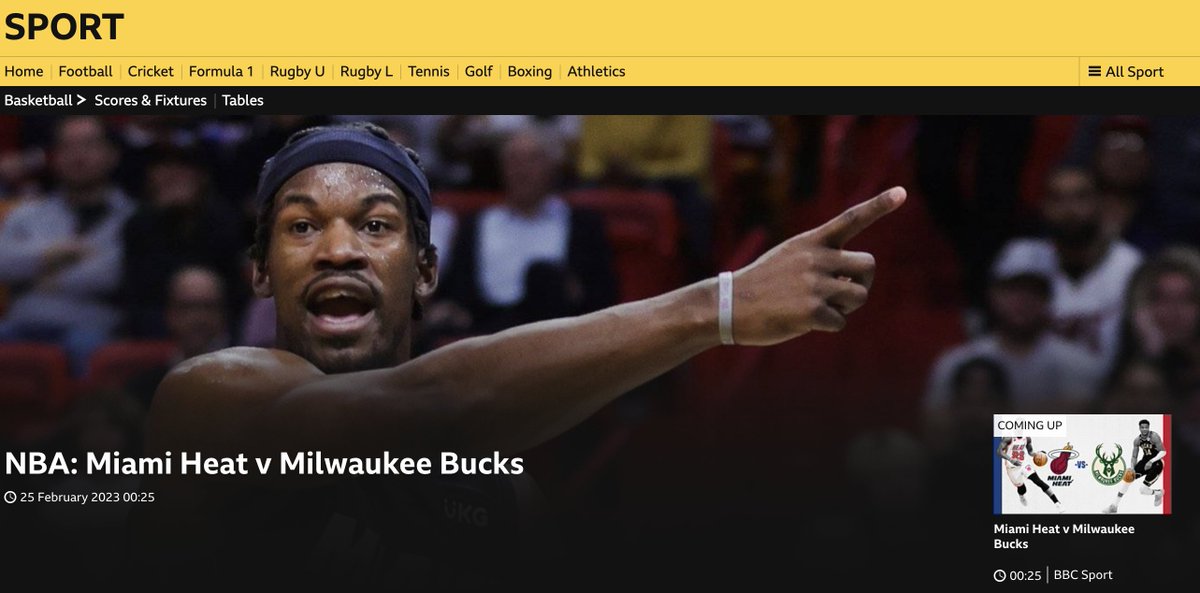 mediaamelia's tweet image. 🏀🏀🏀 NBA BASKETBALL ON BBC ONE TOMORROW NIGHT 🏀🏀🏀 (Yes, really!)

Miami Heat v Milwaukee Bucks. You can watch from 00:25 (Sat) on BBC One, BBC iPlayer or BBC Sport website: lnkd.in/ervBFZPG

I've been working really hard this project, so please share/tune in! #bbcnba