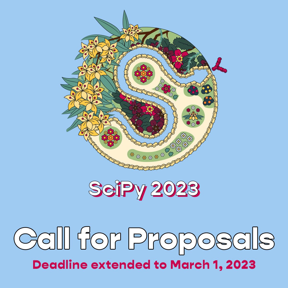 HillaryScannell's tweet photo. 🐍👥 Do you use scientific computing to solve specific research problems and want to showcase your work to an inclusive community of Python enthusiasts??? 

If so, join us this year at SciPy 2023! https://t.co/4CkbYwFGy7