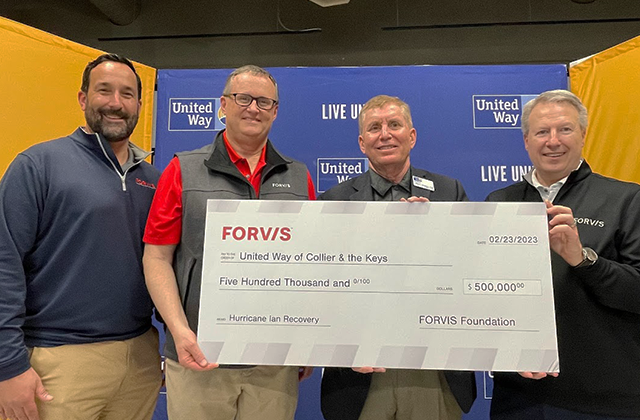 We are proud to give back! Today our firm presented a $500,000 gift to @UWCC to support its new Disaster Assistance Center in Naples, Fla. Read about how the Center is helping rebuild lives: bit.ly/41n36Sr