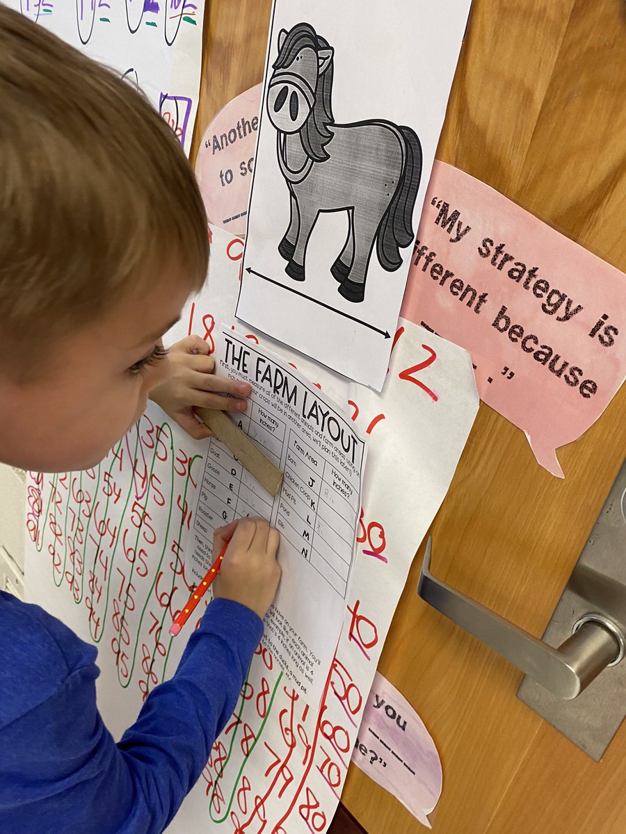 We are busy measuring our farm animals around the room for our PBL!  Measuring fun!  
<a href="/MunfordElem/">Munford Elementary</a> #workingonmyroar #leadingtheway