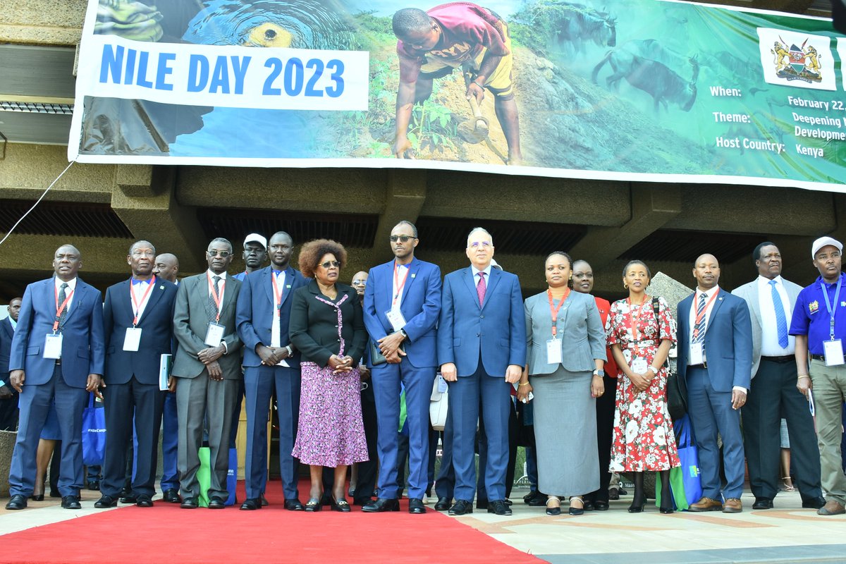Participants at #NileDay included 7 Ministers and 3 Ambassadors from the 10 Riparian countries along with Development Partners, members of the Diplomatic Corps, media, youth, civil society such as @nilebasin. #NileCooperation