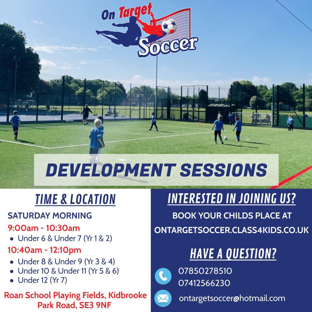 ot_coaching's tweet photo. 🏟SATURDAY MORNING DEVELOPMENT SESSIONS🏟

⚽️Suitable for ages 5-12

⚽️All abilities welcome

⚽️To book visit https://t.co/OLPI8EjH62

#soccersaturday #football #grassrootsfootball #footballfun #sport #stayhealthy #health #blackheath #greenwich #lewisham https://t.co/seaTEVFiGa