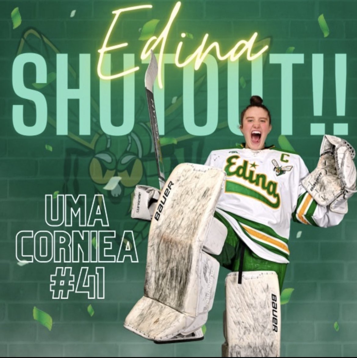 And that’s an EDINA WIN IN THE QUATERFINALS OF THE STATE TOURNAMENT!!! UMA ALSO WITH A HUGE SHUT OUT!!! #whatateam