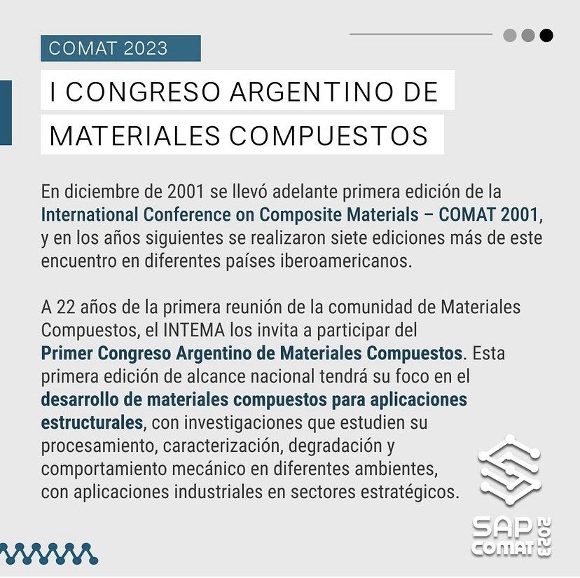 Nos alegra anunciar que se encuentra ABIERTA  LA INSCRIPCIÓN para el SAP-COMAT 2023 

📍 Mar del Plata, Argentina 🇦🇷
🗓️ 4 al 7 de diciembre de 2023.
✏️ Inscripciones a través del formulario de la bio.