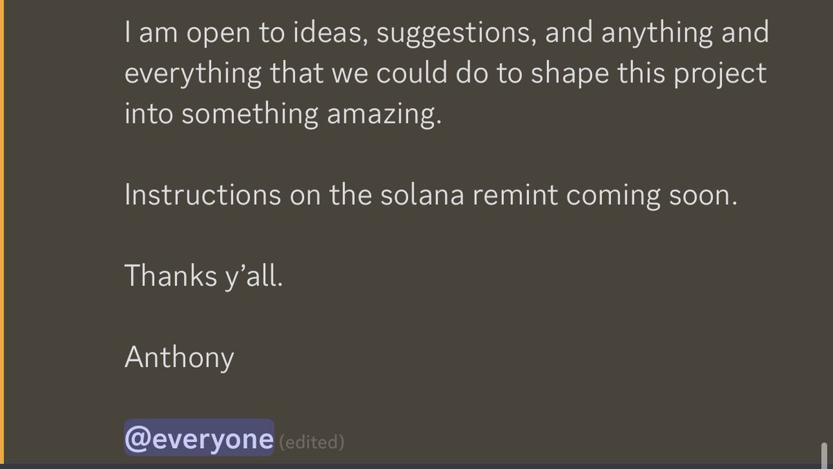Important announcement.

- NEH is no more
- Rebranding to new name on Solana
- Starting over, and looking for believers to help steer this ship 

Thank you all.