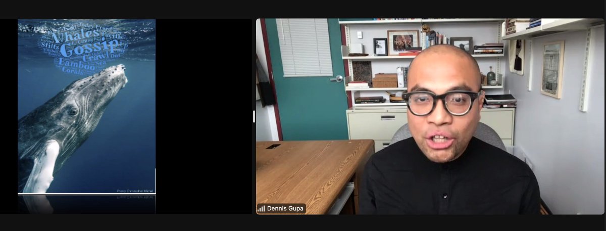 nerdondo's tweet image. So glad to see this award going to @dennisgupa for his amazing project Gossip with Whales!