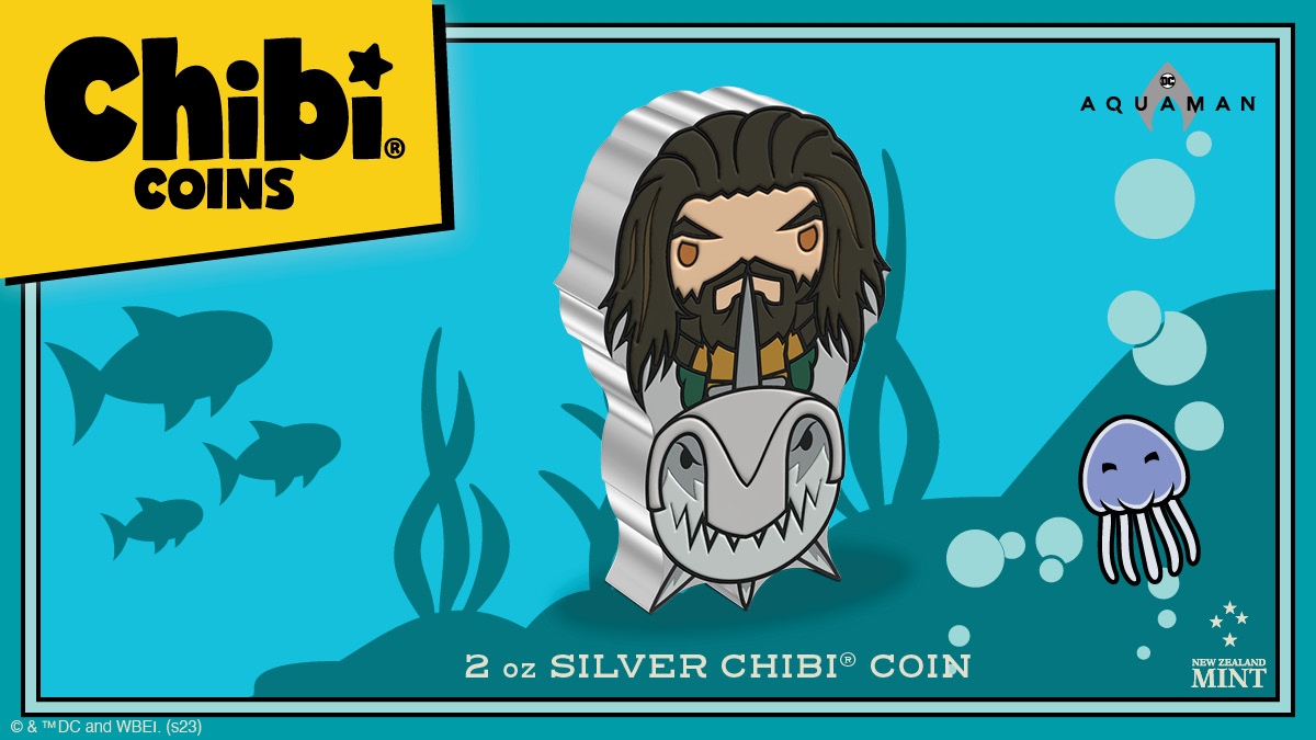 agoro_official's tweet photo. New MEGA-size #ChibiCoin! Made of 2oz #puresilver, it resembles the #KingofAtlantis #AQUAMAN riding his shark! #LimitedEdition only 999 available worldwide, add to your #DC collection today! https://t.co/69EfbvsOMr #DCLifestyle https://t.co/fZtdLmwIx1