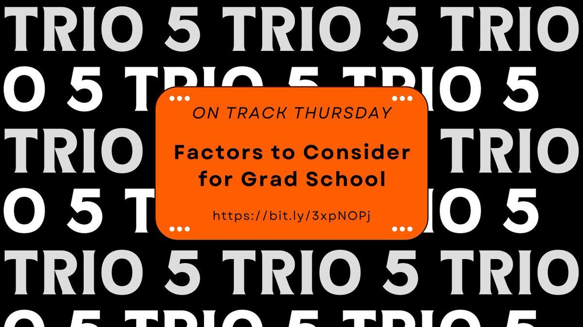 OSUSSS's tweet photo. Take time to consider all of your options for going to graduate school. Here are a few more things to keep in mind when deciding your next step in education. Link in bio! #ontrackthursday #okstate #triosss #trioworks https://t.co/snKIiNScj8