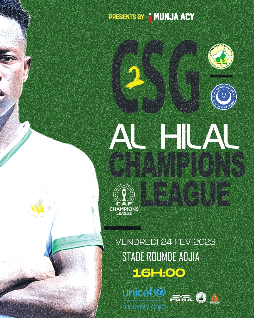 FcCoton's tweet image. 🎬 @CAFCLCC_fr 
🎞épisode 3
🎮 @FcCoton vs Al Hilal du Soudan 
🕝17h00min
🏟Roumde Adjia Stadium Garoua 
🖥 @CRTV_web @canalplus 
📆vendredi 24 février 2023
#FLEURONDUSEPTENTRION 
#ALLEZCOTONSPORT 
@FecafootOfficie 
@unicefcameroon @UNICEF 
#FURA 
#MAS 
#CREDITSAHEL