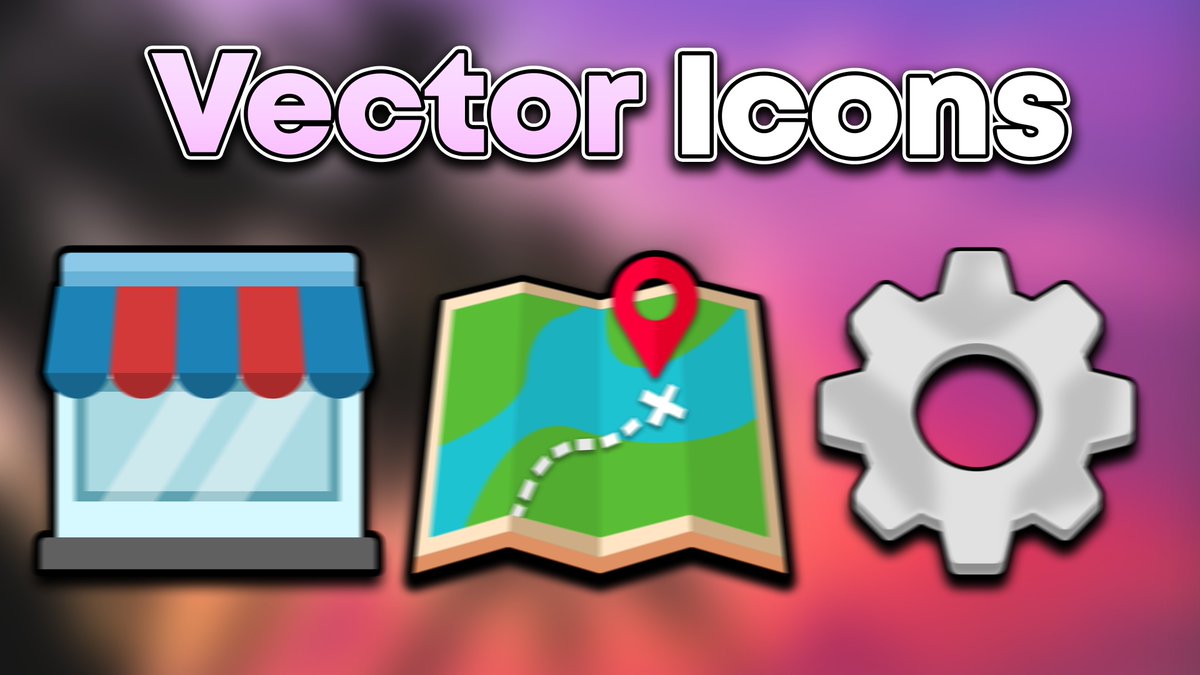 My first time doing vector icons so I only made 3 of them. Let me know how I can improve!

Anti-steal blur is used

#ROBLOX #RobloxDev #robloxart