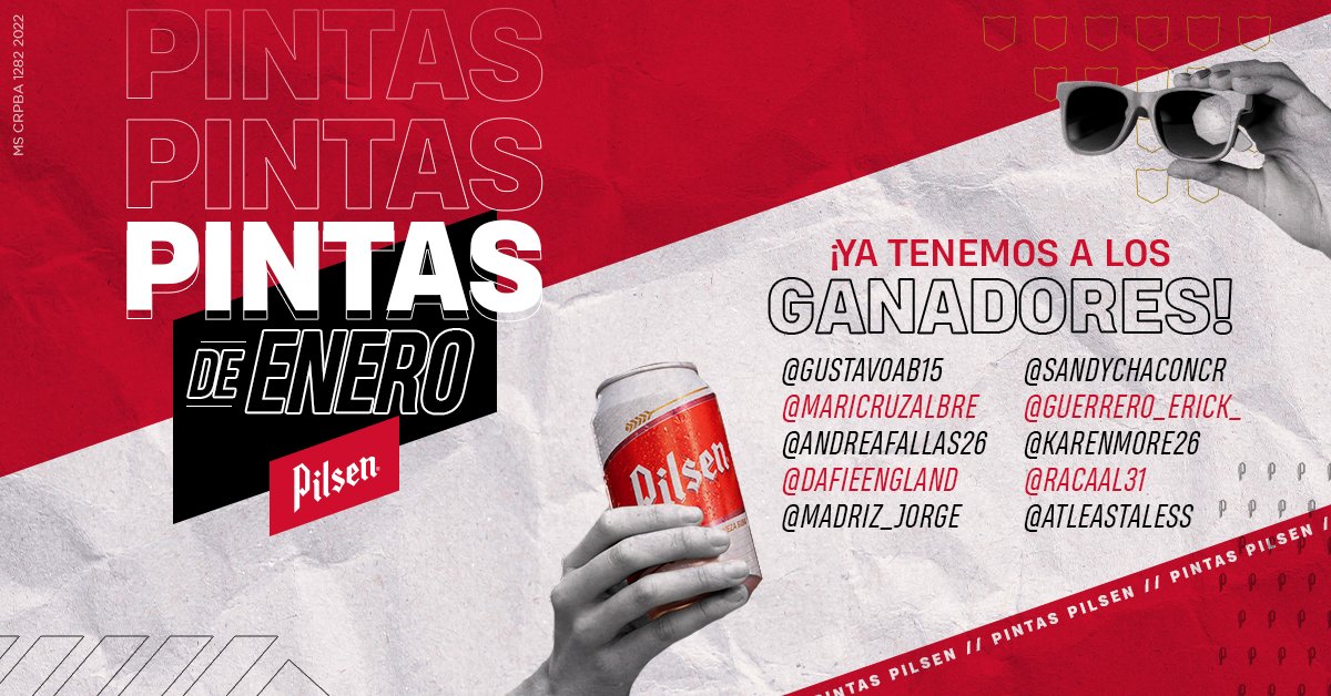 PilsenoPilsen's tweet photo. Ellos mandaron sus pintas… ¡y se llevan unas cajas de Pilsen para celebrar! @GustavoAB15 @sandychaconcr @MaricruzAlBre @guerrero_erick_ @AndreaFallas26 @karenmore26 @dafieengland @racaal31 @madriz_jorge @atleastaless https://t.co/ma7QpAhEvU