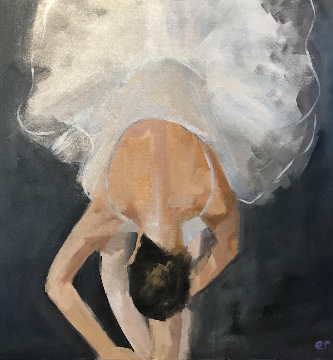 30 x 30 in progress...#figurativeartist #artcollector #ballet #vermontartist