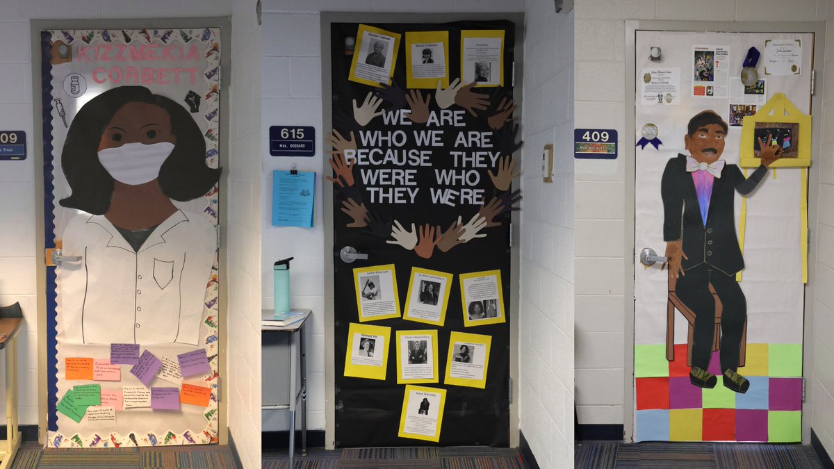 Middle school students are celebrating #BlackHistoryMonth with bulletin boards, door decorations, and activities/lessons like one at <a href="/SunnyValeMiddle/">PaulKinderMiddle</a>, where students dissected Martin Luther King Jr’s “I have a dream” speech.

#WeAreBSSD <a href="/BHMSEagles/">Brittany Hill MS</a>