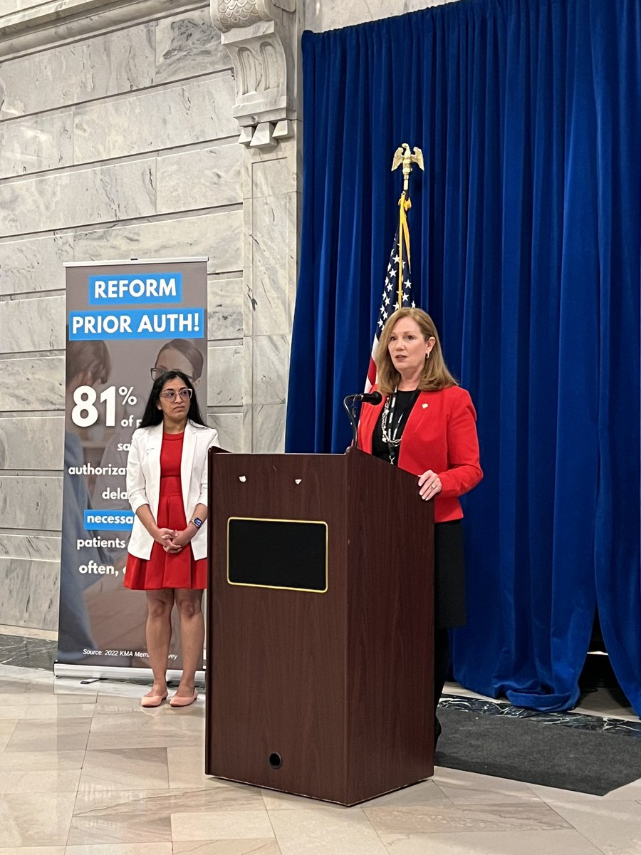 Great day in Frankfort  for #ReformPriorAuth press event with <a href="/KYMedAssoc/">KY Medical Assoc</a> #KMAPDA23