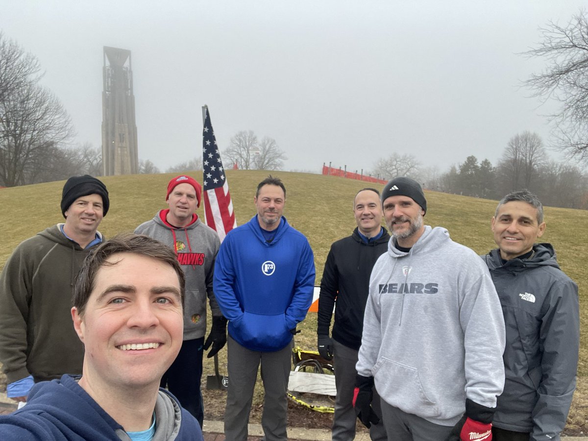 F3DarkTower's tweet photo. Today at late start Nacho Libre heroically picked up a last second dropped Q from an injured comrade. Despite the short notice he struck the perfect muscle burn/mumblechatter balance. CoT: Be grateful for all the little miracles we take for granted everyday, e.g. heated seats. https://t.co/S5w6aY8qDL