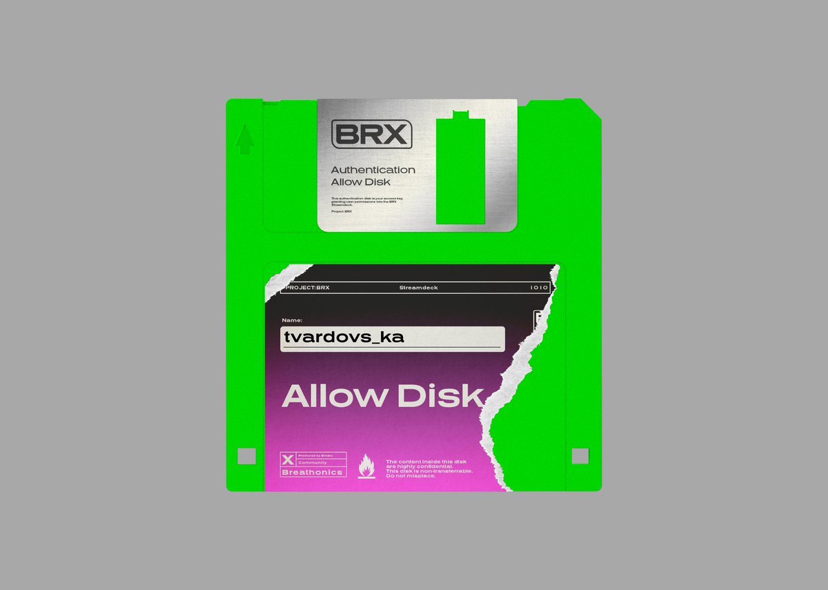 Allow Disk printed!

Join me to help <a href="/binary1010_BRX/">Project: BRX</a> and @breathonics save humanity from #zerocorp.