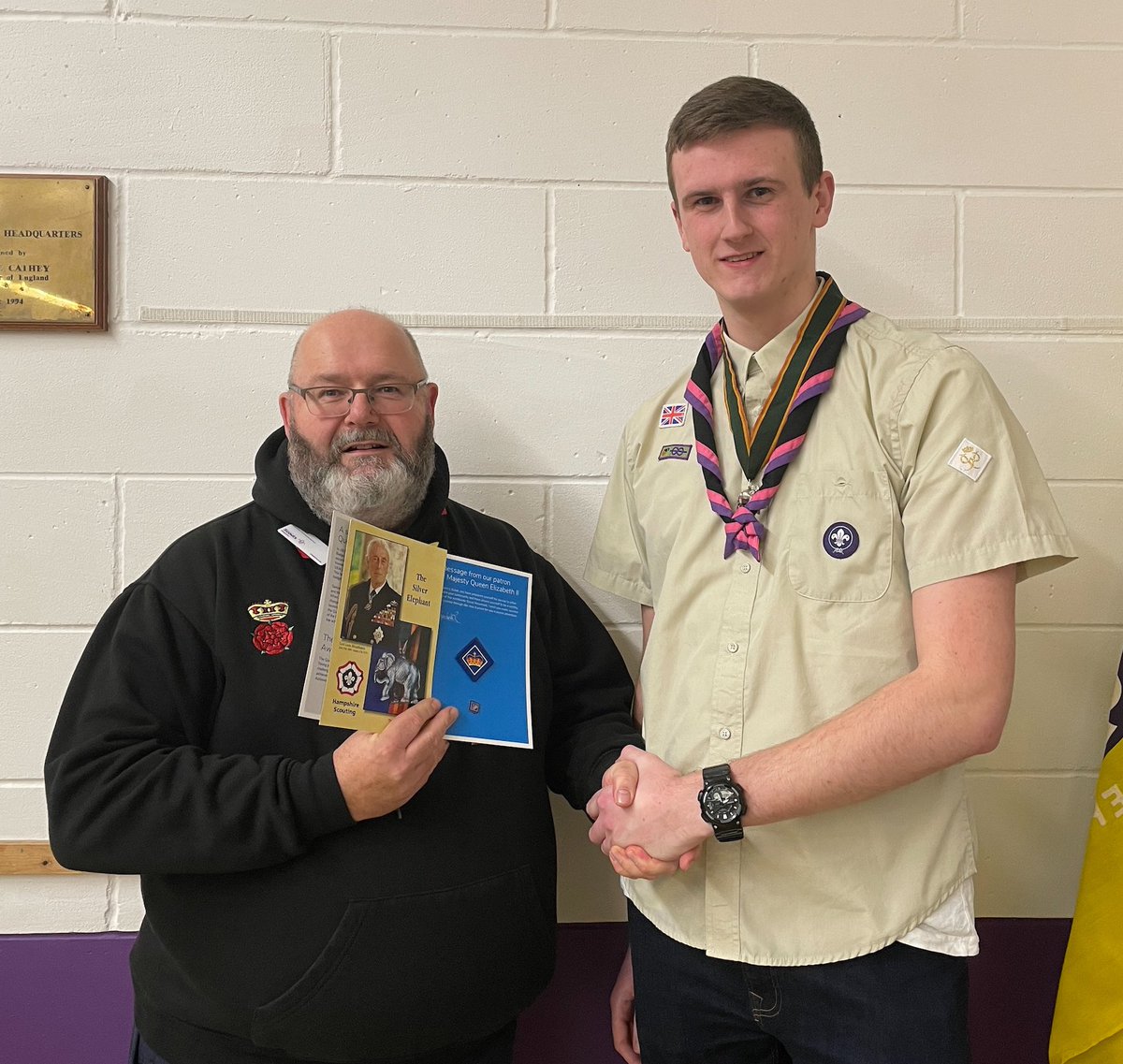 Huge congratulations to Jack Dilley from Basingstoke Scouts who was presented his Queens Scout Award last night! 👏 #Achievement #QSA #SkillsForLife