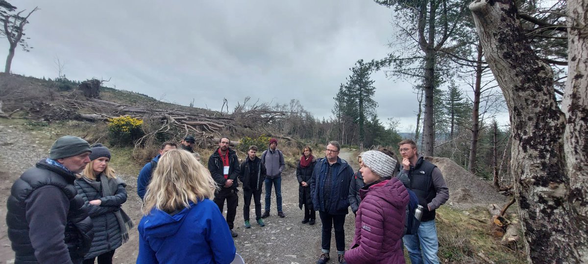 eliz_annett's tweet photo. Enjoyed a new conference format… leading a ‘walkshop’ on determining the social value of trails and greenspace with Shanna Rice @NationalTrustNI. We walked a stunning route along trails on the slopes of Slieve Donard while having lots of discussion with #ORNIConf23 participants. https://t.co/IPngwudAzH