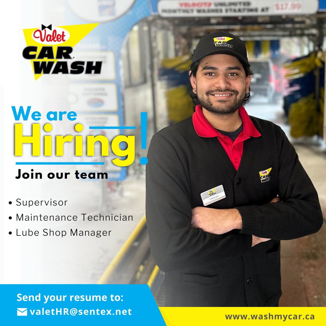 #WeAreHiring for different locations and roles in Ontario. Apply today!
Cambridge: Full Time Supervisor
Cambridge/Kitchener/Guelph: Maintenance Technician
Cambridge/Queensway: Lube Shop Manager for Valvoline Express Care

#CambridgeJobs #KitchenerJobs #GuelphJobs #MississaugaJobs