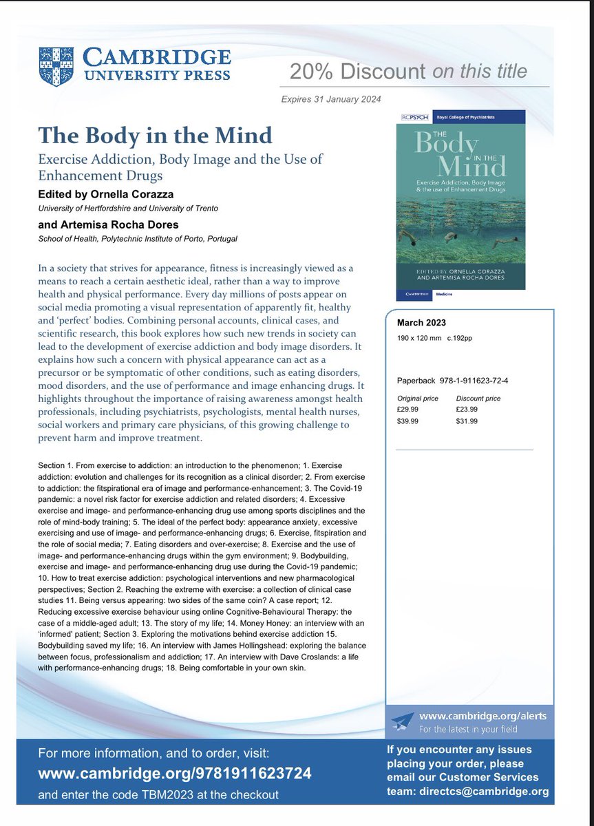 OCorazza's tweet photo. Out soon! #NPS #IPED #bodyimage #exercise #publichealth #enhancement https://t.co/CKhCsmdNYX