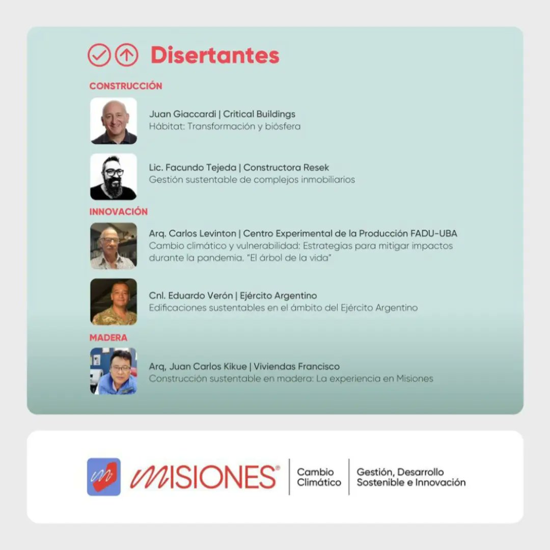 arqmis's tweet photo. 🏡 El viernes 24, a las 10:00 (ARG) se realizará la segunda Jornada Cambio Climático y Hábitat. 

Presencial con inscripción previa: https://t.co/xVrQnxmXLA en el Auditorio de la Ex-Estación de Posadas. 

A través de YouTube: https://t.co/3T2Z8fmgNx https://t.co/8B4t2cOO5M