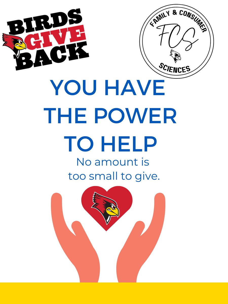 You still have time to donate! No amount is too small #BirdsGiveBack 
#LifeinFCS