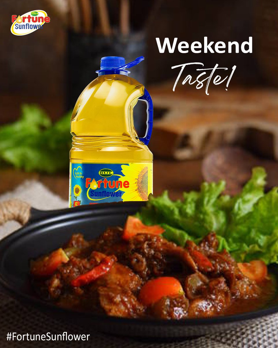 BidcoUganda's tweet photo. It's a feel Good Weekend!
Cook Special with Fortune Sunflower
#CookLight https://t.co/p3lfA8hoRi