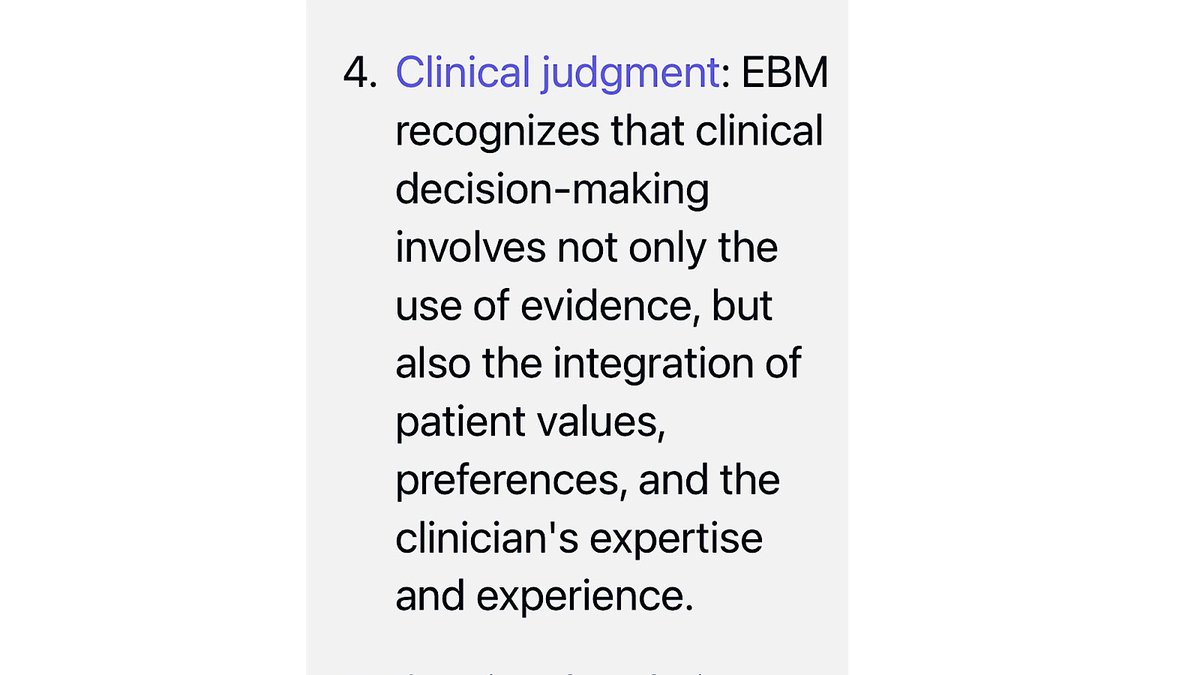 soboleffspaces's tweet image. Evidence-Based Medicine, they call it. A methodology, they are neuro-linguistically programming us. 

But I have to ask, which scientific discipline exactly begets this methodology? And if there were such, how would that be consistent with EBM's own principles?