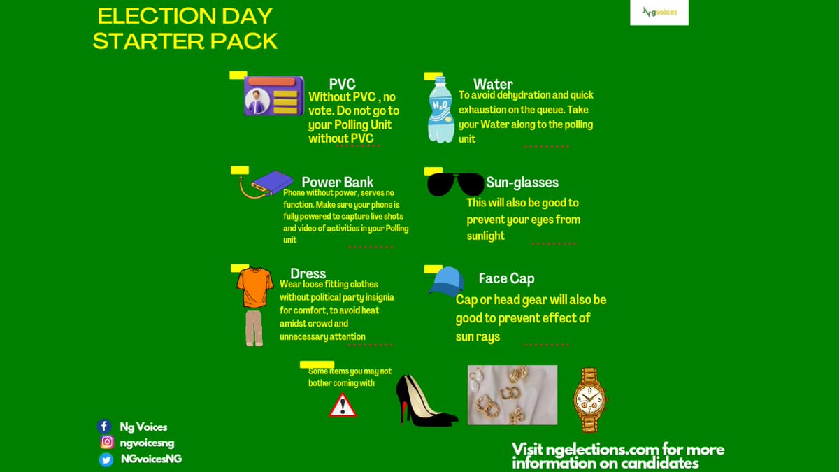 NGvoicesNG's tweet photo. Get ready to vote! #2023Elections #NigeriaDecides2023 #Vote #VoteWisely #Nigeria https://t.co/aHEWEFMEvz