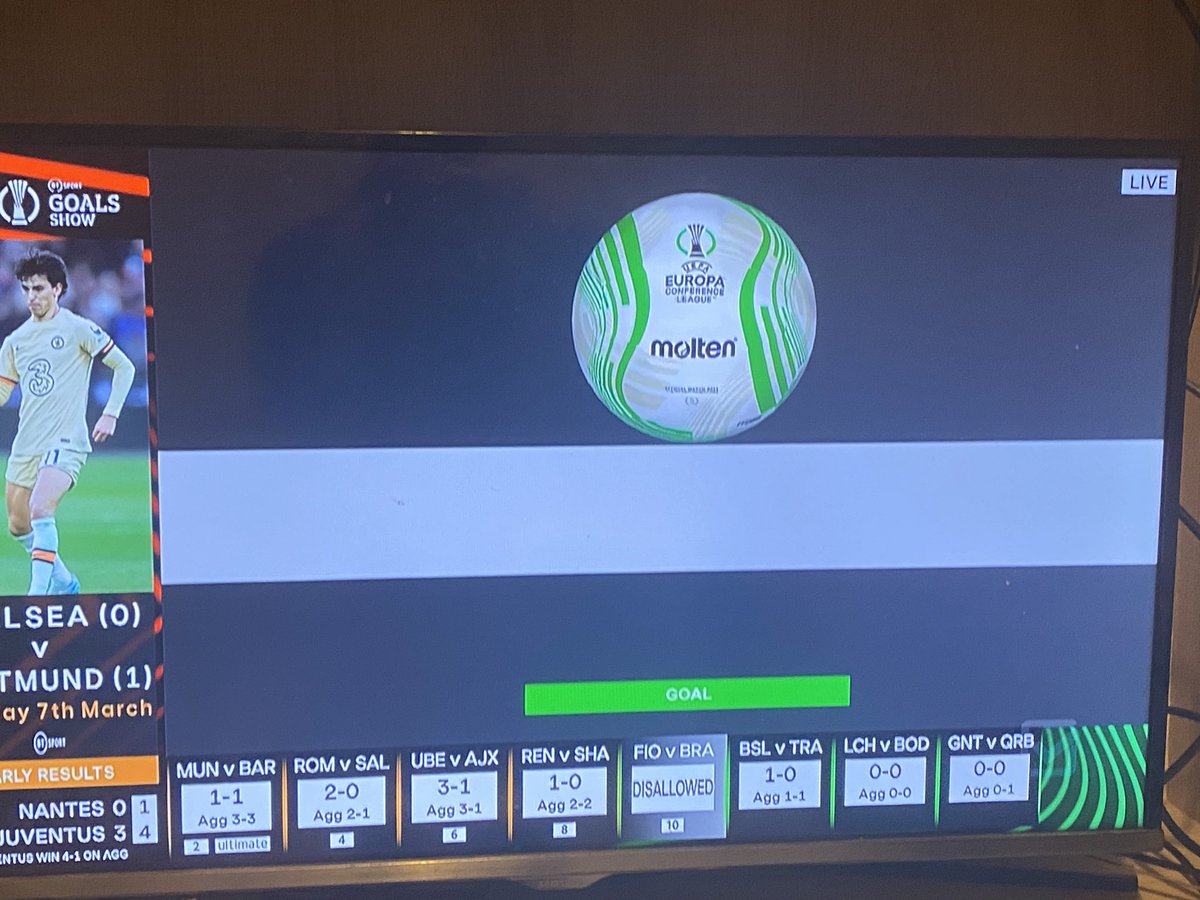 Owene2220's tweet photo. Var ruled this out by the way really confused by what’s going on. Was at Fiorentina Braga game 😂😂 https://t.co/hCiazQx2ST