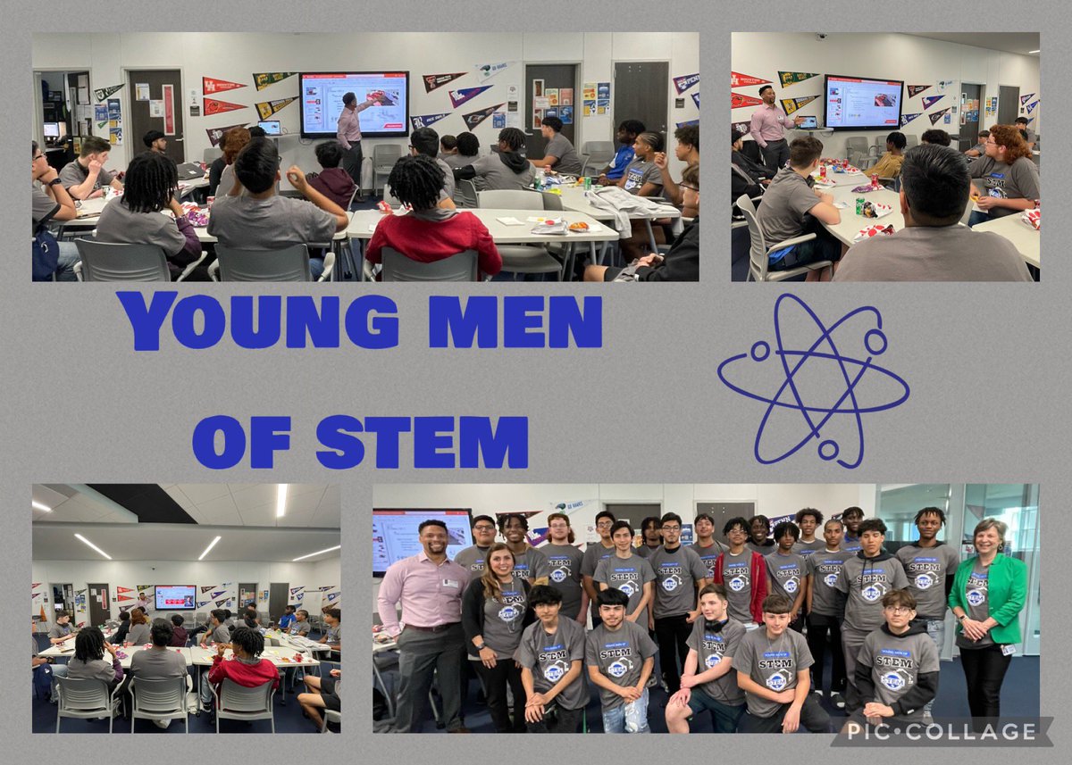 The Young Men of STEM club was engaged and motivated by today’s guest speaker Alex Chretien with Halliburton. They enjoyed leaning all about his background and expertise in STEM. @KHSPanthers <a href="/BeckyZalesnik/">Becky Zalesnik</a> <a href="/SheldonISD/">Sheldon ISD</a> <a href="/SheldonSTEM/">Sheldon ISD STEM/PTECH</a> <a href="/HCDEtx/">Harris County Department of Education</a>