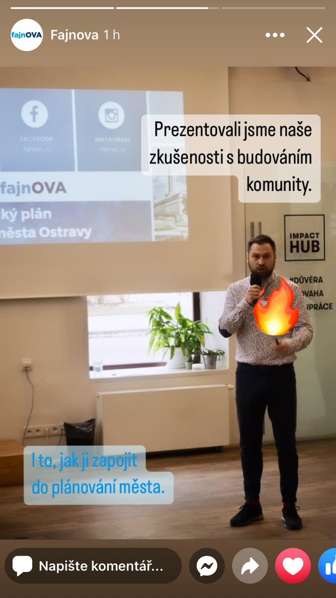 ondostal's tweet photo. Dnešní prezentace v @ImpactHubOva na téma Jak zapálit komunitu. #ostrava #fajnova #tvorimeprostor https://t.co/lnegfxoSQ8