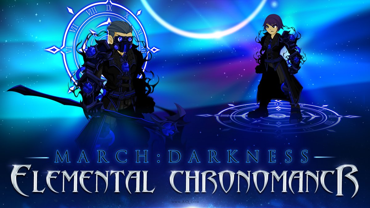 Alina_AE's tweet photo. As we prepare for the next main saga, it's time to introduce... ELEMENTAL Chronomancers! Find the Chronomancer of Darkness, the first of the series, in your Featured Gear Shop from March 1st - 31st. More details + previews in the Design Notes: https://t.co/YOBn9Xvrty https://t.co/dd5VQCGQ94