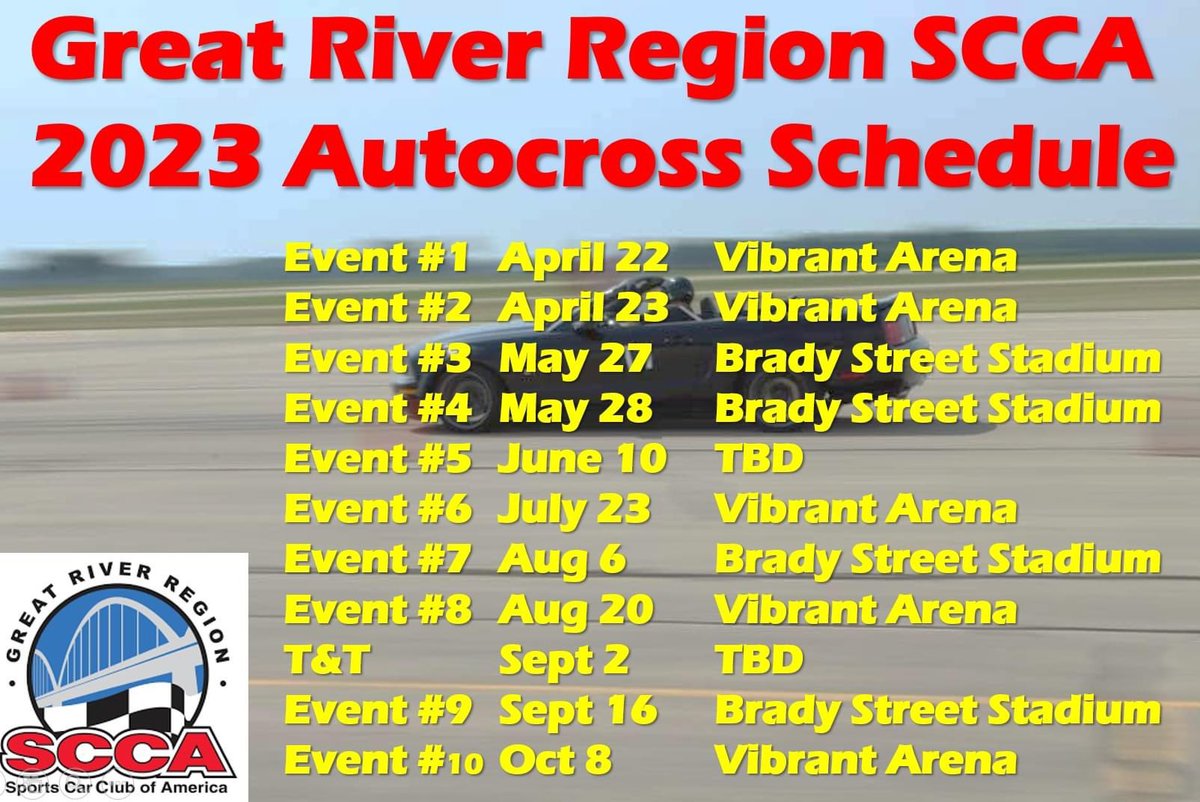 sccagrr's tweet image. Our 2023 schedule has just been finalized! They will be posted soon to motorsportreg and our website. Come race with us! #funwithcars