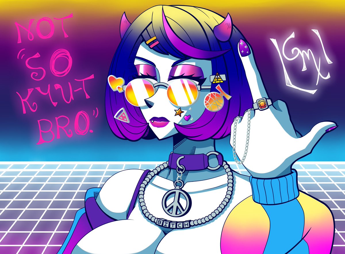 MaxiriderS2's tweet photo. Redraw daquele desenho do ano passado da Kurumu Vapor Wave
#art #draw #traditionalart #tttdivulga #Sararetweets #arte #artetradicional #oc #originalcharacter #POPART #vaporwave #aesthetic https://t.co/oYCnxi1pIM