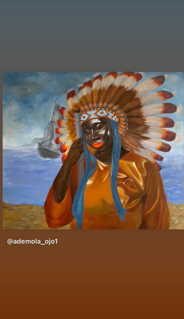 Title:who are the American?
Size: 48 x 55 inches
Medium: Oil and Acrylic on canvas
#TweetOfTheDay #art #Today  #Artists #USA #American #America #NFTCommunity #NFT